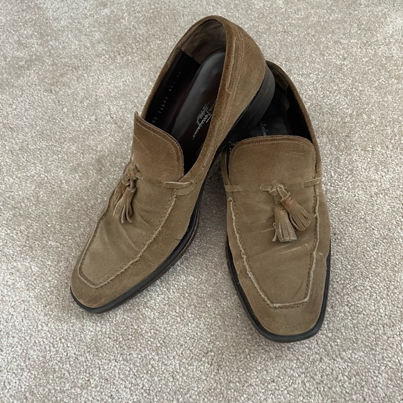 Salvatore Ferragamo mens size 10 US suede shoes - Picture 8 of 8